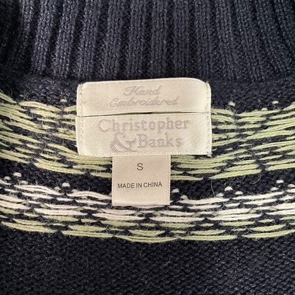 Vintage Christopher & Banks Hand Embroidered Small Jacket Ice Skates & Mittens - Picture 11 of 11